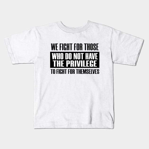 Fight For Injustice Justice Social Protest 2020 Kids T-Shirt by Mellowdellow